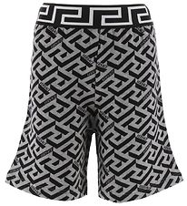 Versace Sweat Shorts - Grey Melange/Black