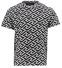 Versace T-shirt - La Greca - Grmelerad/Svart