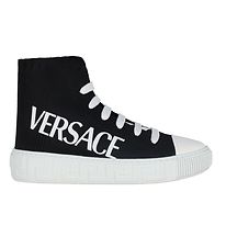 Versace Boots - La Greca Hightop - Black w. Logo