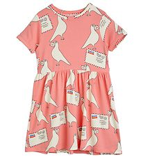 Mini Rodini Robe - Pigeons Tencel - Rose