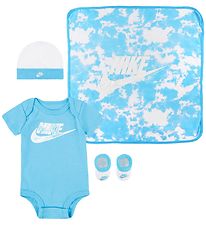 Nike Gjafabox - Samfella K/Æ/Húfa/Sokkar/Teppi - Eystrasalt Blue