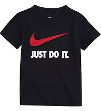 Nike Stuttermabolur - Svart