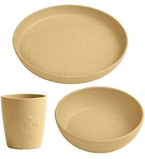 Sebra Matarsett - Lífplast - 3 Partar - MUMS - Wheat Yellow