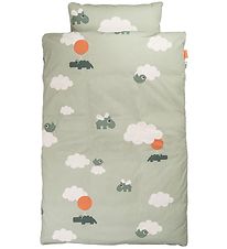 Done by Deer Bedding - Junior - Happy Clouds - Green