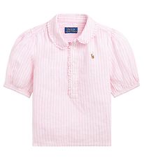 Polo Ralph Lauren Overhemd - Kinsley - Horloge Hill - Roze/witte