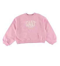 GANT Sweat-shirt - Col C - Court - Laiteux Rose