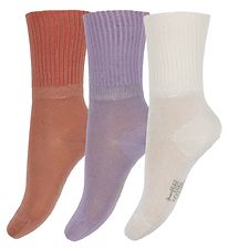 Hust and Claire Socks - 3-Pack - Bamboo - Fosu - White/Pink/Lil