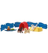 Schleich Farm World - Løbegård Til Hvalpe - 13 Partar - 42480
