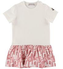 Moncler Dress - White/Pink w. Print