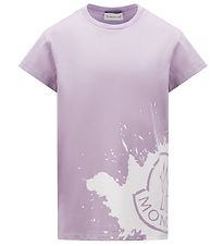 Moncler T-Shirt - Paars m. Wit