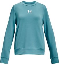 Under Armour Bluse - UA Rival Terry Crew - Gletscher Blue