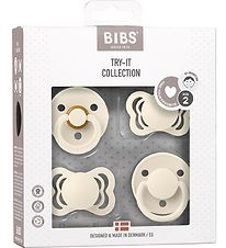 Bibs Dummies - Try-It Collection - 4-Pack - Size 2 - Ivory