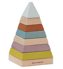Kids Concept Stacking Tower - Plocktorn Pyramid - Neo - Multi
