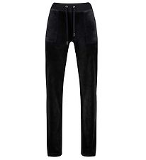 Juicy Couture Velvet Trousers - Jet Black