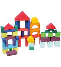 Grimms Wooden Toy - Stacking Blocks - 60 Parts - Multicolour