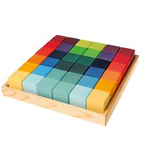 Grimms Wooden Toy - Color blocks - 37 Parts - Multicolour