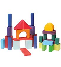 Grimms Houten Speelgoed - Kleurblokken - 30 Onderdelen - Multico