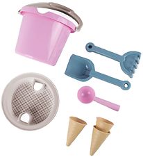 Dantoy Bucket Set - 8 Parts - Thorbjørn - Pink