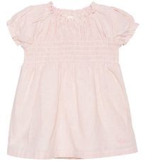 En Fant Kleid - Gestreift - Misty Rose