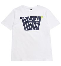 Wood Wood T-Shirt - Ace Insigne Logo - White
