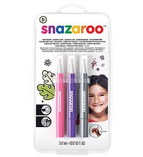 Snazaroo Face Paint - Brush paint - 3 pcs - Pink/Purple/Silver