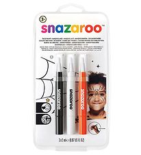 Snazaroo Face Paint - Brush paint - 3 pcs - Black/White/Red