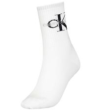 Calvin Klein Socken - Rib - Wei m. Logo