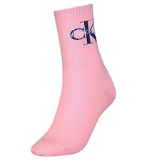 Calvin Klein Socks - Rib - Pink w. Logo