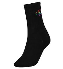 Calvin Klein Socken - Rib - Stolz - Schwarz m. Logo