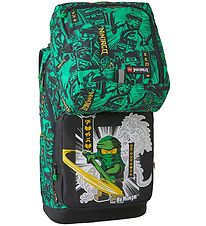 LEGO® Ninjago Skolväska m. Gymnastikväska - Optimo - Svart/Grön