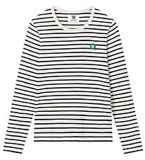 Wood Wood Blouse - Moa - Off-White/Navy Stripes