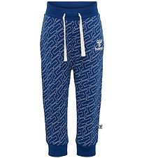 Hummel Sweatpants - hmlLogun - Marinblå Peony