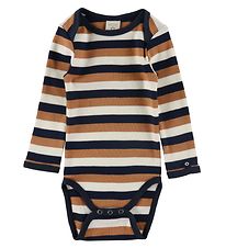 Smallstuff Romper l/s - Navy/Rozenbottelstreep