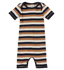 Smallstuff Summer Romper - Navy/Rosehip Striped