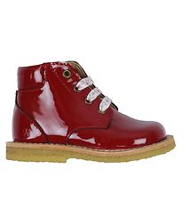 Wheat Boots - Raden Patent Lace - Red