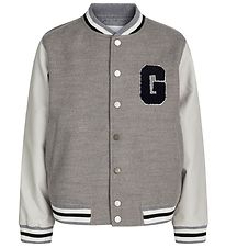 Grunt Veste Bombers - Soleil - Gris Chin av. Marron Clair