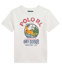 Polo Ralph Lauren T-Shirt - Country - Wit m. Gekroonde dieren