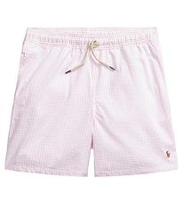 Polo Ralph Lauren Badeshorts - Classics II - Roesa/Weiß gestreif