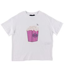 Emporio Armani Stuttermabolur - Hvítur M. Popcorn