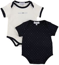 Emporio Armani Bodysuits s/s - 2-Pack - Aquile Blu