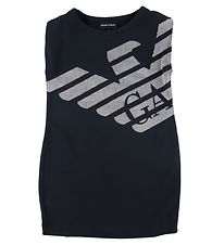 Emporio Armani Sweat Dress - Navy w. White