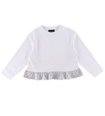 Emporio Armani Peysa - Hvítur M. Silmilistinn