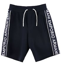 Emporio Armani Shorts - Navy m. Logo-Streifen
