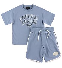 Emporio Armani T-Shirt/Shorts - Neu Light Blue