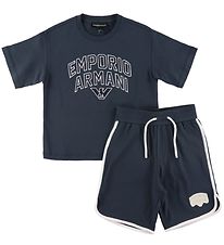 Emporio Armani Stuttermabolur/Stuttbuxur - Inchiostro