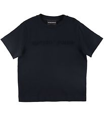 Emporio Armani Stuttermabolur - Dökkblátt