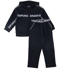 Emporio Armani Cardigan/Broek - Navy m. Logostreep