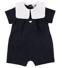 Emporio Armani Summer Romper - Navy w. White