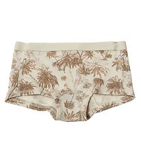 Joha Hipsters - Wool/Silk - Beige w. Print