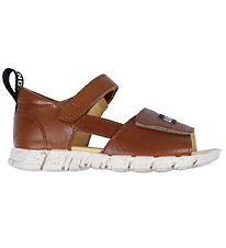 Angulus Sandalen - Cognac m. Logoband